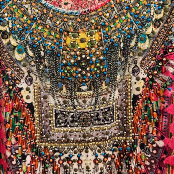 Camila: Colorful Women's Top with beading - Picture 2 of 8